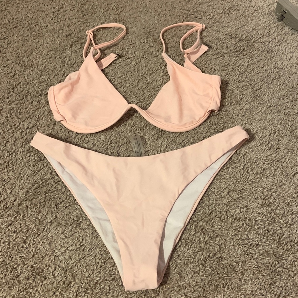 Shein bathing suit, light pink